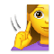 Deaf Woman emoji on LG